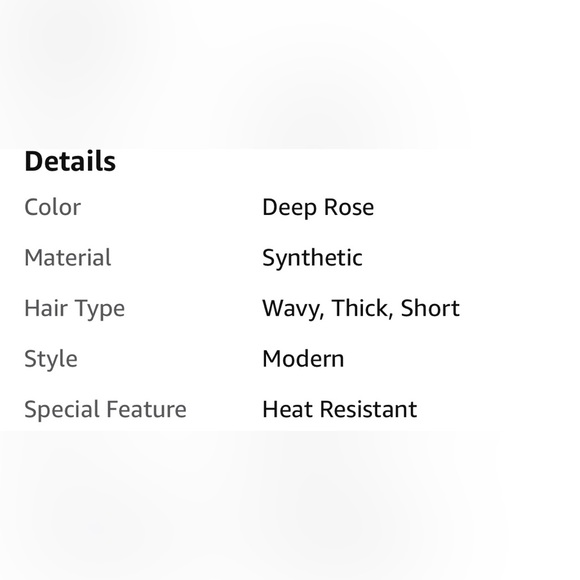 Deep Dark Rose Short Cosplay High-Quality Synthetic Fiber Asymmetrical Wig - Picture 12 of 16